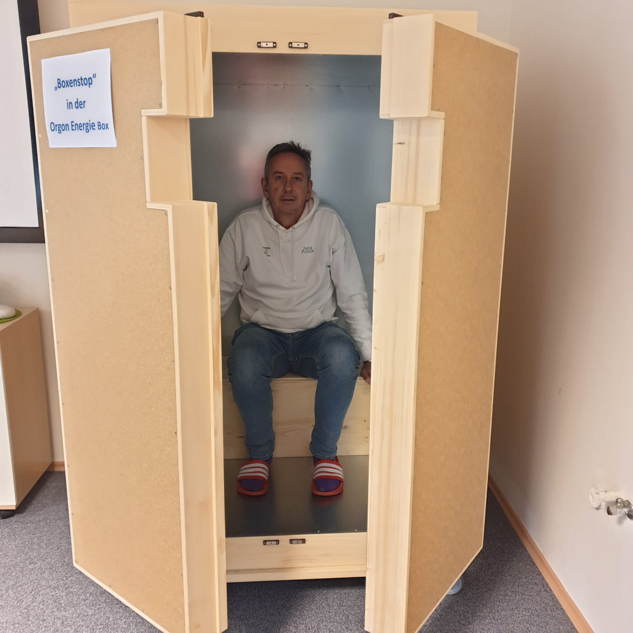 Orgon Akkumulator in geoeffneter Ansicht